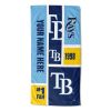 [Personalization Only] OFFICIAL MLB Colorblock Beach Towel - Rays