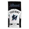 [Personalization Only] Miami Marlins "Jersey" Personalized Beach Towel