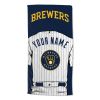 [Personalization Only] Milwaukee Brewers "Jersey" Personalized Beach Towel