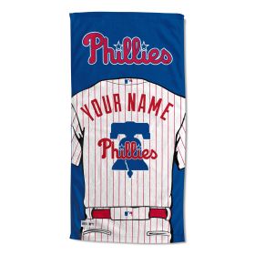 [Personalization Only] Philadelphia Phillies "Jersey" Personalized Beach Towel