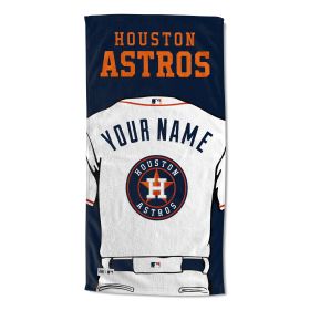 [Personalization Only] Houston Astros "Jersey" Personalized Beach Towel