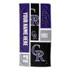 [Personalization Only] Rockies Colorblock Personalized Beach Towel