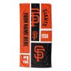 [Personalization Only] SF Giants Colorblock Personalized Beach Towel