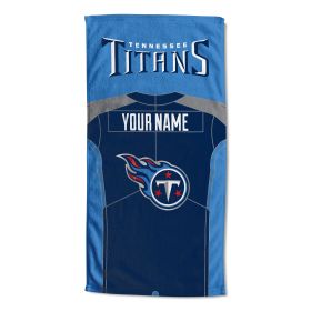 [Personalization Only] Tennessee Titans "Jersey" Personalized Beach Towel