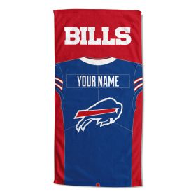 [Personalization Only] Buffalo Bills "Jersey" Personalized Beach Towel