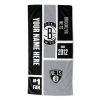 [Personalization Only] Brooklyn Nets Colorblock Personalized Beach Towel