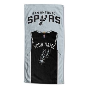 [Personalization Only] San Antonio Spurs "Jersey" Personalized Beach Towel