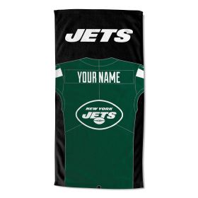 [Personalization Only] New York Jets "Jersey" Personalized Beach Towel