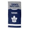 [Personalization Only] OFFICIAL NHL Jersey Personalized Beach Towel - Maple Leafs