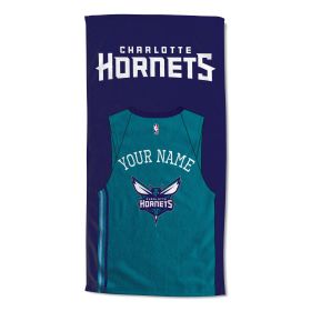 [Personalization Only] Charlotte Hornets "Jersey" Personalized Beach Towel