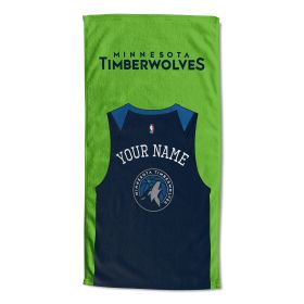 [Personalization Only] Minnesota Timberwolves "Jersey" Personalized Beach Towel