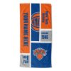 [Personalization Only] New York Knicks Colorblock Personalized Beach Towel