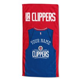 [Personalization Only] Los Angeles Clippers "Jersey" Personalized Beach Towel