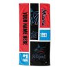 [Personalization Only] Marlins Colorblock Personalized Beach Towel