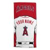 [Personalization Only] Los Angeles Angels "Jersey" Personalized Beach Towel