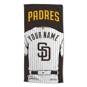 [Personalization Only] San Diego Padres "Jersey" Personalized Beach Towel