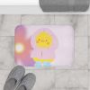 Adorable Baby Duck in Raincoat Bath Mat