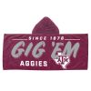 COL 606 Texas A&M - Juvy Hooded Towel, 22"X51"