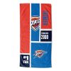 [Personalization Only] Oklahoma City Thunder Colorblock Personalized Beach Towel