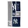 [Personalization Only] OFFICIAL MLB Colorblock Beach Towel -  Yankees