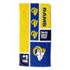 [Personalization Only] Los Angeles Rams Colorblock Personalized Beach Towel