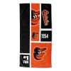 [Personalization Only] Orioles Colorblock Personalized Beach Towel