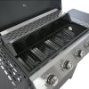 4 Burner Barbecue Grill Stainless Steel Gas Grill