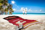 [Personalization Only] OFFICIAL NHL Jersey Personalized Beach Towel - Flames