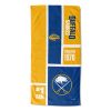 [Personalization Only] OFFICIAL NHL Colorblock Personalized Beach Towel - Buffalo Sabres