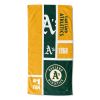 [Personalization Only] OFFICIAL MLB Colorblock Beach Towel - Athletics