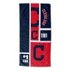 [Personalization Only] Indians Colorblock Personalized Beach Towel