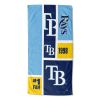 [Personalization Only] OFFICIAL MLB Colorblock Beach Towel - Rays