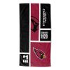 [Personalization Only] Cardinals Colorblock Personalized Beach Towel