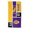 [Personalization Only] Los Angeles Lakers Colorblock Personalized Beach Towel