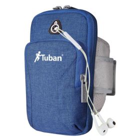 Running Phone Bag Arm Bag Sports Outdoor Equipment Wrist Bag Arm Bag Men And Women Bracelet (Option: Blue-Small Size)