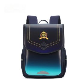 Children's Primary School Student British Noble Schoolbag Female Cartoon Waterproof Rucksack Brand Backpack (Option: Sapphire Blue)