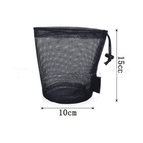 Golf Mesh Bag Nylon Large Capacity (Option: Black 10 X15cm)