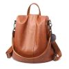 Premium Leather Waterproof 3 Way Anti Theft Women's Backpack